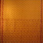 bordure palu sari coton jamdani tisse main orange  inde